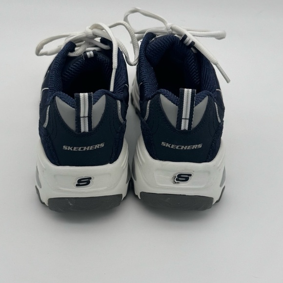 Skechers D’Lites Me Time Comfort Athletic Sneakers 11936 Navy White Womens 7.5 - Picture 6 of 11